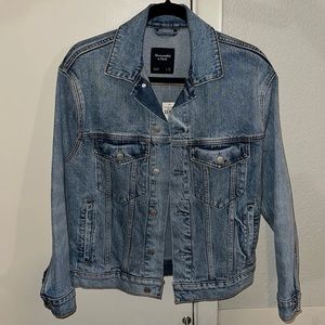 Abercrombie light blue denim jacket NWT